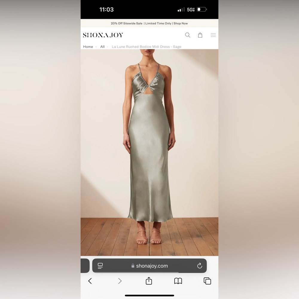 Elegant Green Shona joy Maxi Dress